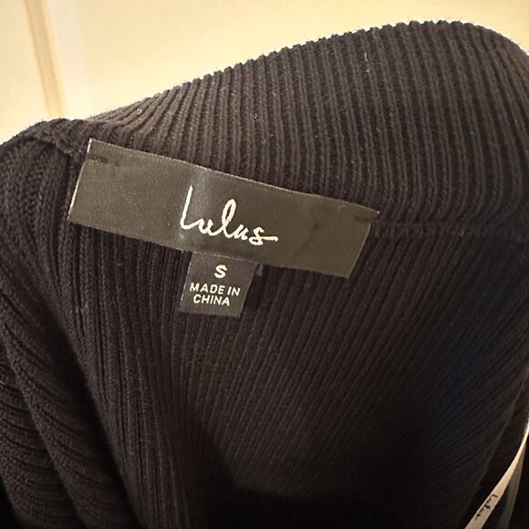 lulus Seasonal Fave Black Ribbed Knit Midi Sweater Skirt - Picture 6 of 6